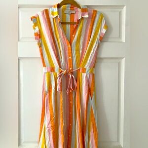 Loft button down dress